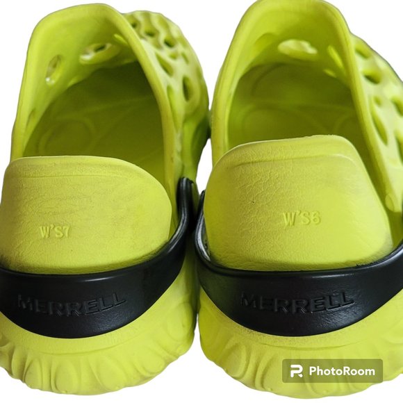 Merrell Hydro Moc Water HI VIZ Slip On Shoe Clog Sz 6/7 Flawed - Picture 4 of 13